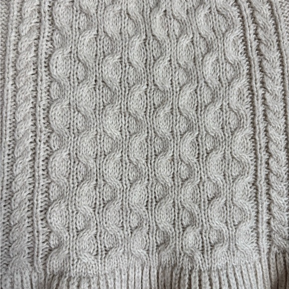Abercrombie Kids Skirt Cream Ivory Cable Knit Size 9/10 - Picture 8 of 8